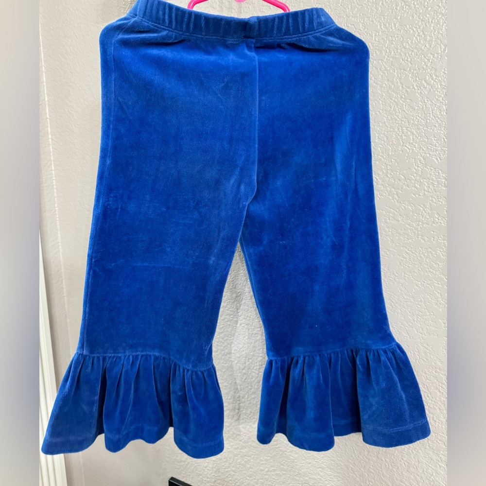 Matilda Jane pants, blue velour